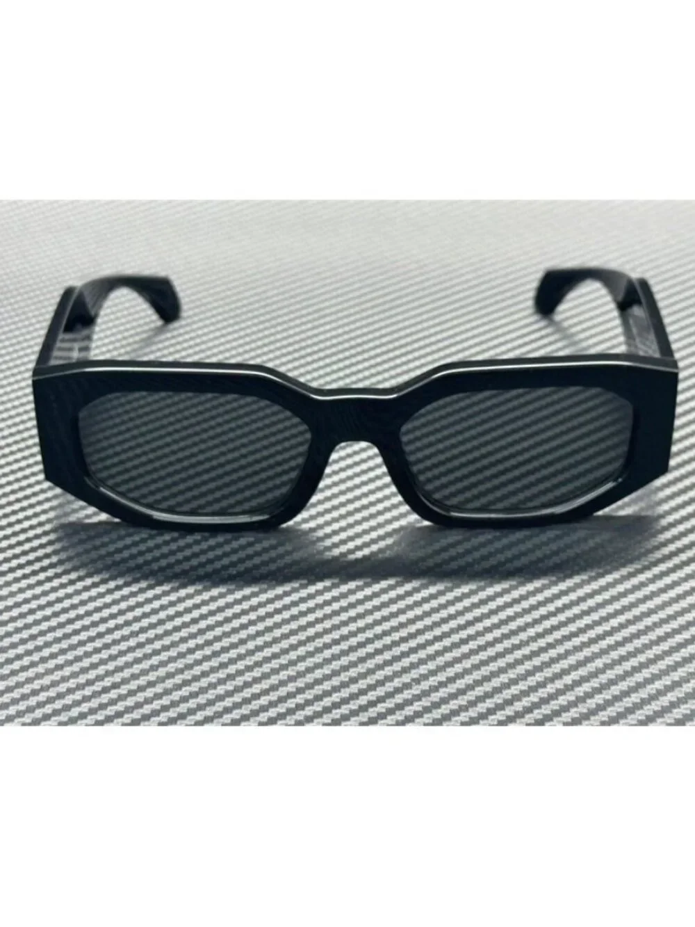 New Versace Men Black Sunglasses 55-18-140